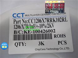 ѹCC1206X7RRK102RL 1206/X7R/1NF/+-10% 2KV